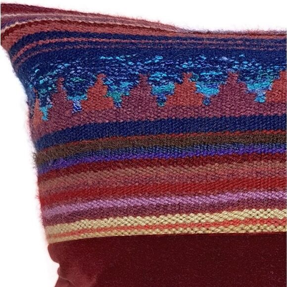 The Jewel Hand Woven Throw Pillow - Picture 3 of 4